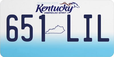 KY license plate 651LIL