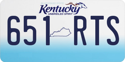 KY license plate 651RTS