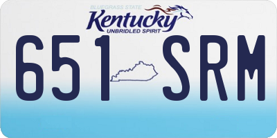 KY license plate 651SRM