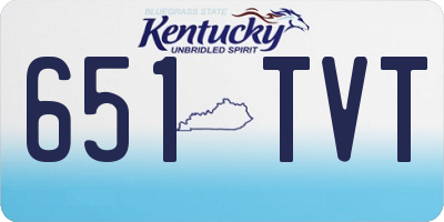 KY license plate 651TVT