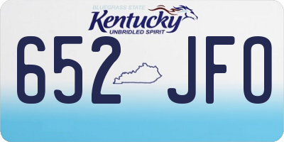 KY license plate 652JFO
