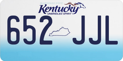 KY license plate 652JJL