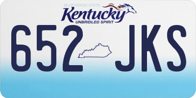 KY license plate 652JKS