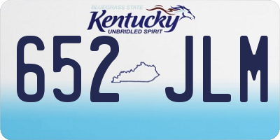 KY license plate 652JLM