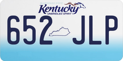 KY license plate 652JLP