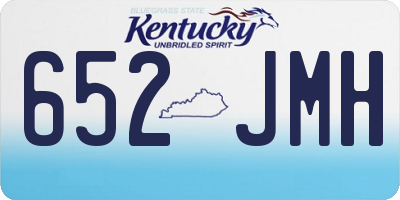 KY license plate 652JMH