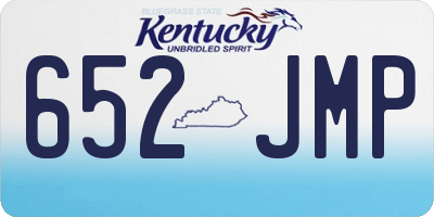 KY license plate 652JMP