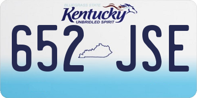 KY license plate 652JSE