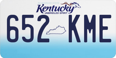 KY license plate 652KME