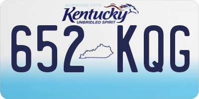 KY license plate 652KQG