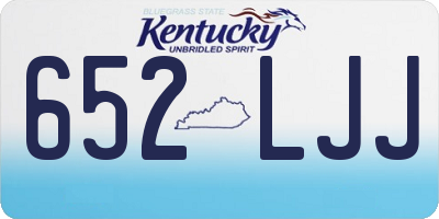 KY license plate 652LJJ