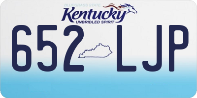 KY license plate 652LJP