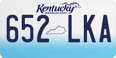 KY license plate 652LKA