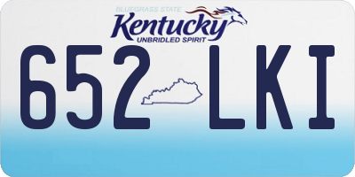 KY license plate 652LKI