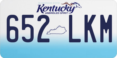 KY license plate 652LKM