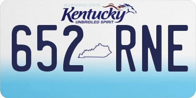 KY license plate 652RNE