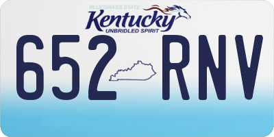 KY license plate 652RNV