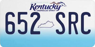 KY license plate 652SRC