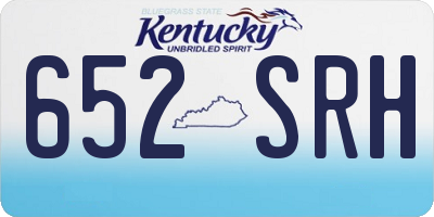KY license plate 652SRH