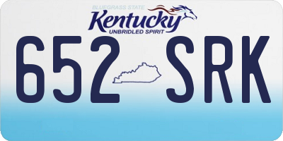 KY license plate 652SRK
