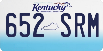 KY license plate 652SRM