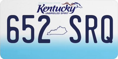 KY license plate 652SRQ