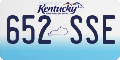 KY license plate 652SSE
