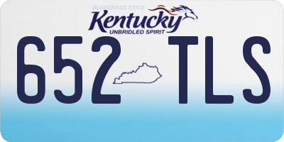 KY license plate 652TLS