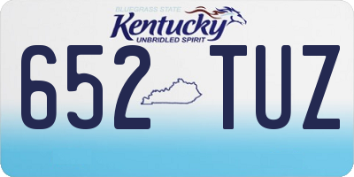 KY license plate 652TUZ