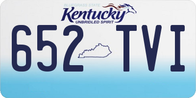 KY license plate 652TVI