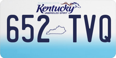 KY license plate 652TVQ