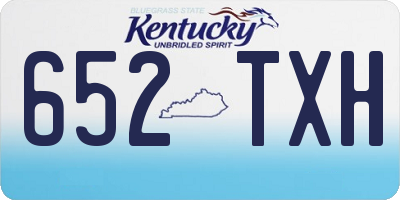 KY license plate 652TXH