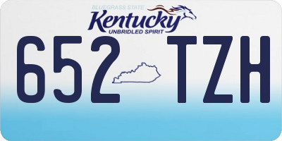 KY license plate 652TZH
