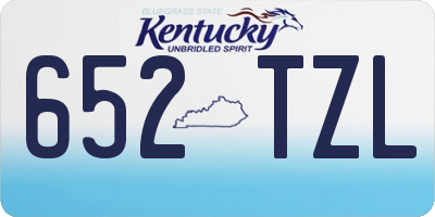 KY license plate 652TZL
