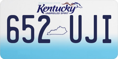 KY license plate 652UJI