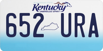 KY license plate 652URA