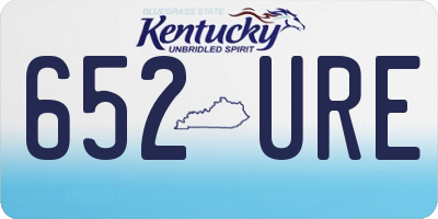 KY license plate 652URE