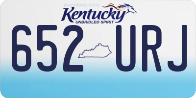 KY license plate 652URJ