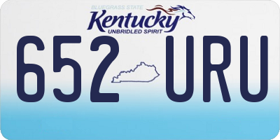 KY license plate 652URU
