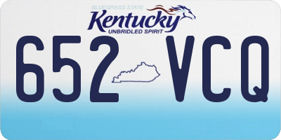 KY license plate 652VCQ