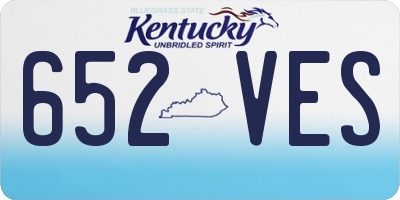 KY license plate 652VES