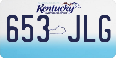 KY license plate 653JLG