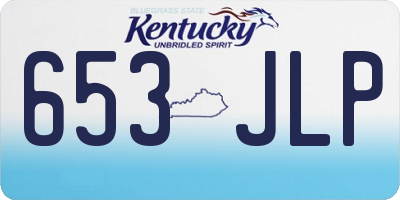 KY license plate 653JLP