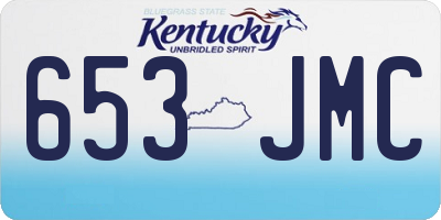 KY license plate 653JMC