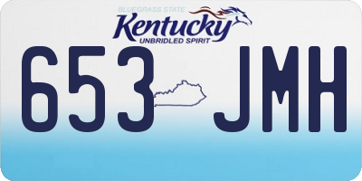KY license plate 653JMH