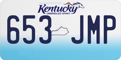 KY license plate 653JMP