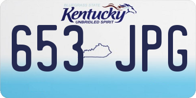KY license plate 653JPG