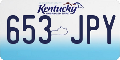 KY license plate 653JPY