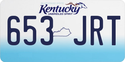 KY license plate 653JRT