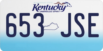 KY license plate 653JSE